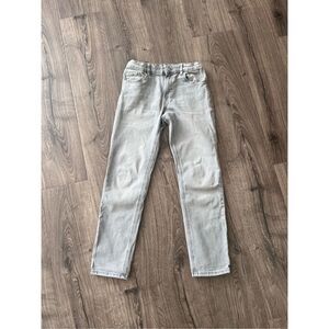 Mango Boy’s Gray Straight Leg Stretchy Jeans size 13-14